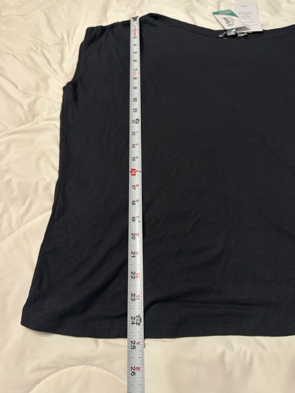 Threads 4 Thought Black Leoni Off-Shoulder Ribbed Tee - NWT - Size L - Picture 12 of 12